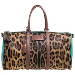 Dolce & Gabbana Multicolor Coated Canvas and Leather Miss Escape Duffel Bag