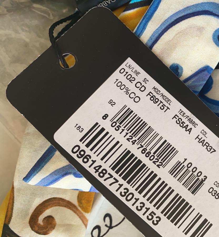 Dolce & Gabbana Mehrfarbiges Maxikleid aus geblümter Baumwolle aus Sizilien Maiolica DG 2