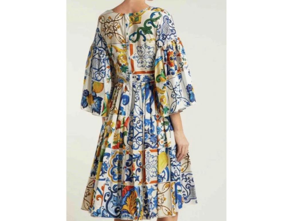dolce gabbana majolica dress