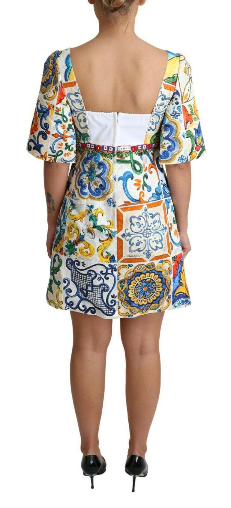 majolica print dress