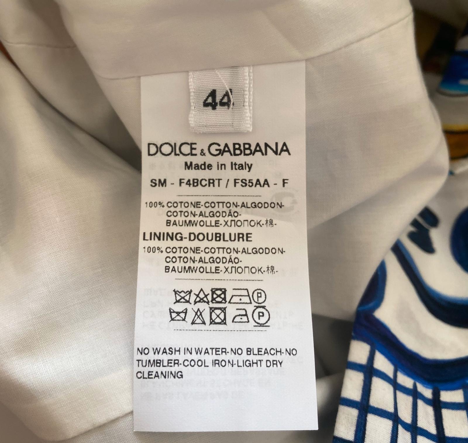 Dolce & Gabbana Mehrfarbiger Midirock aus Baumwolle Sicily Maiolica mit Blumenmuster, gerafft 5