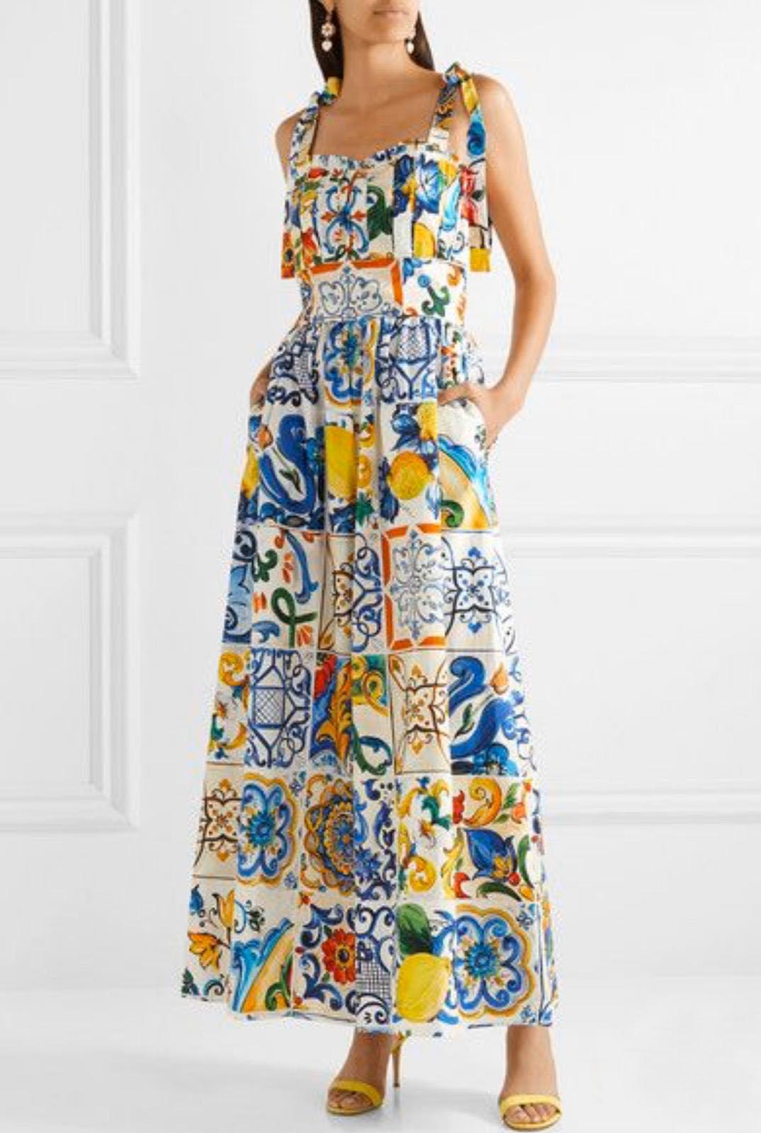 dolce gabbana sicilian dress