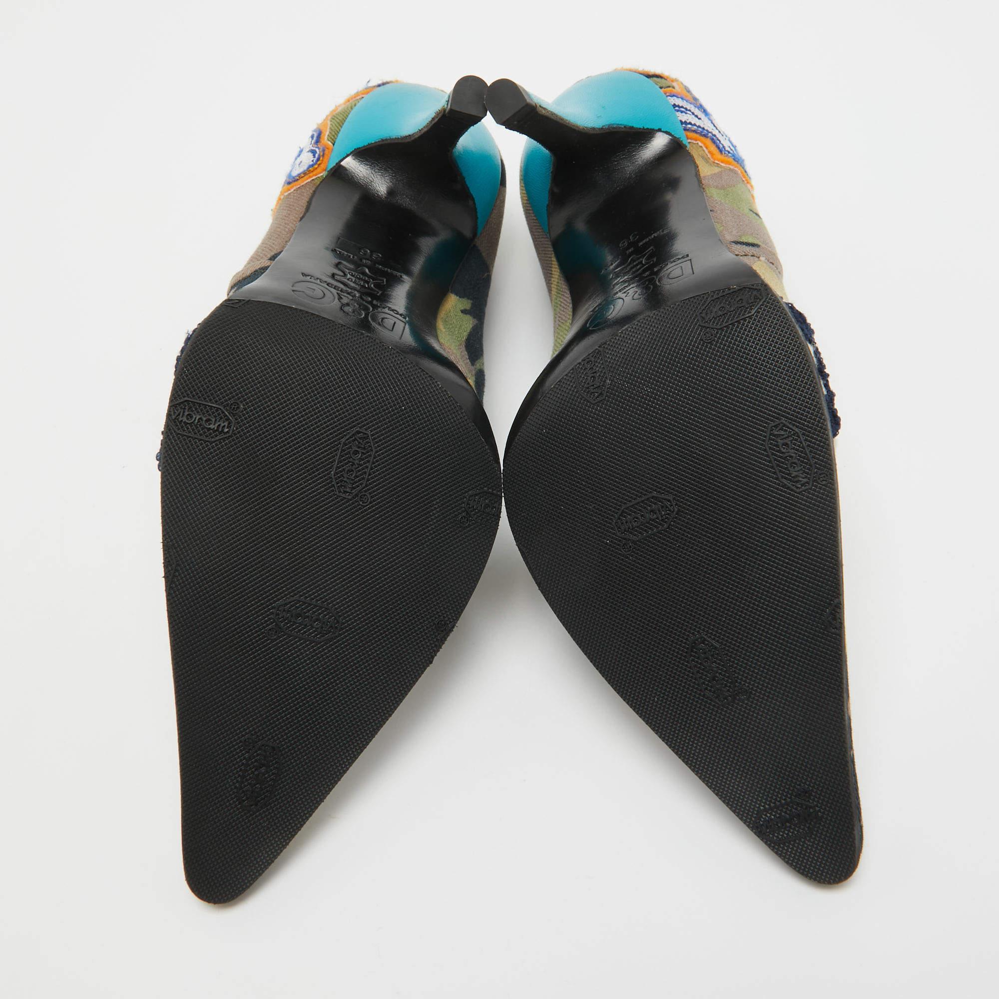 Dolce & Gabbana Multicolor Denim Pointed Toe Pumps Size 36 1