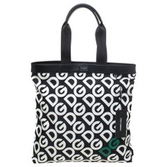 Dolce & Gabbana Multicolor DG Mania Print Nylon Shopping Bag