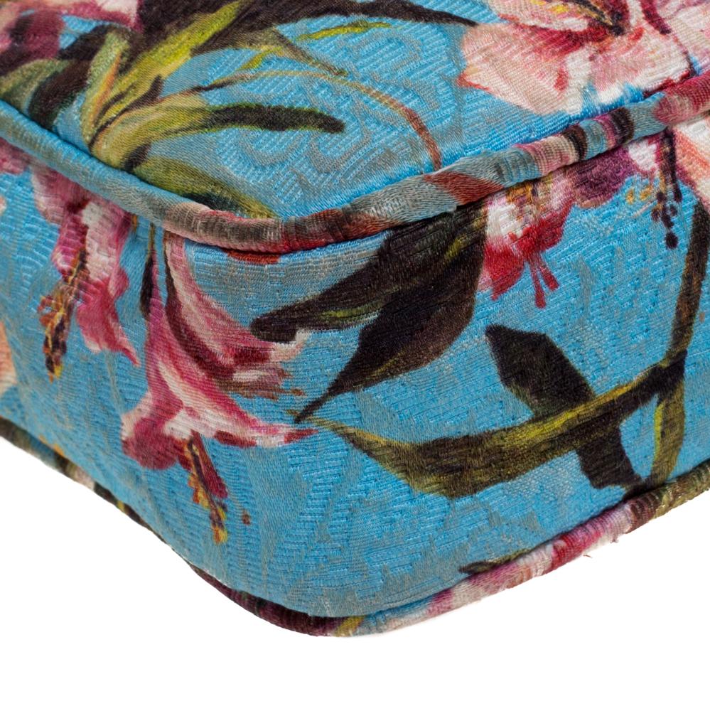 Dolce & Gabbana Multicolor Floral Print Fabric Miss Glam Chain Shoulder Bag 1