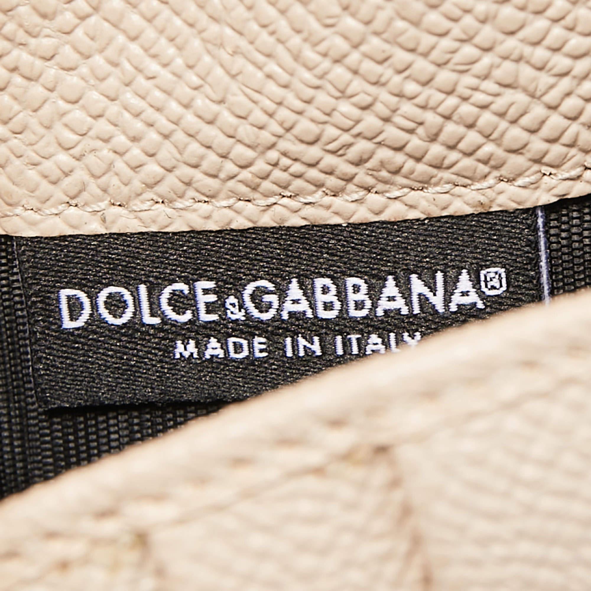 Dolce & Gabbana Multicolor Floral Print Leather Miss Sicily Von Wallet on Chain 6