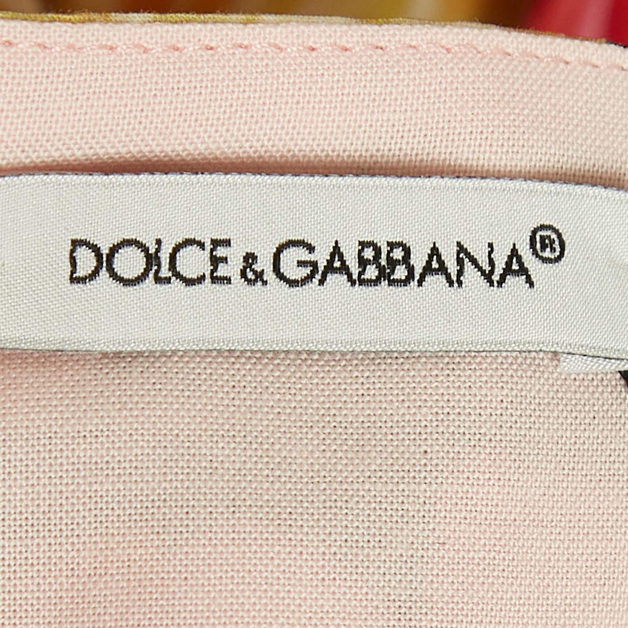 Robe en popeline de coton imprimée à fleurs multicolores Dolce & Gabbana (11-12 Yrs) Neuf - En vente à Dubai, Al Qouz 2