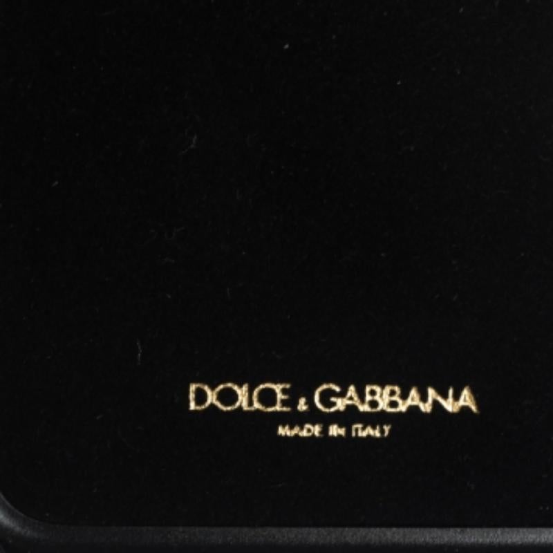 Sac à main Dolce & Gabbana pour iPhone 7 imprimé fruits multicolores en cuir orné de cristaux en vente 3
