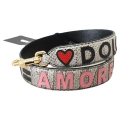 Dolce & Gabbana Multicolor Leather DG Amore Handbag Shoulder Strap Accessory
