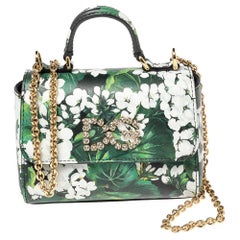 Dolce & Gabbana Multicolor Leather Embellished Chain Bag