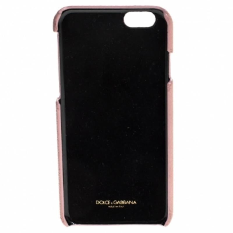 Dolce & Gabbana Mehrfarbiges iPhone 6S Etui aus Leder mit Herzkristallverzierung und Kristallverzierung Damen im Angebot