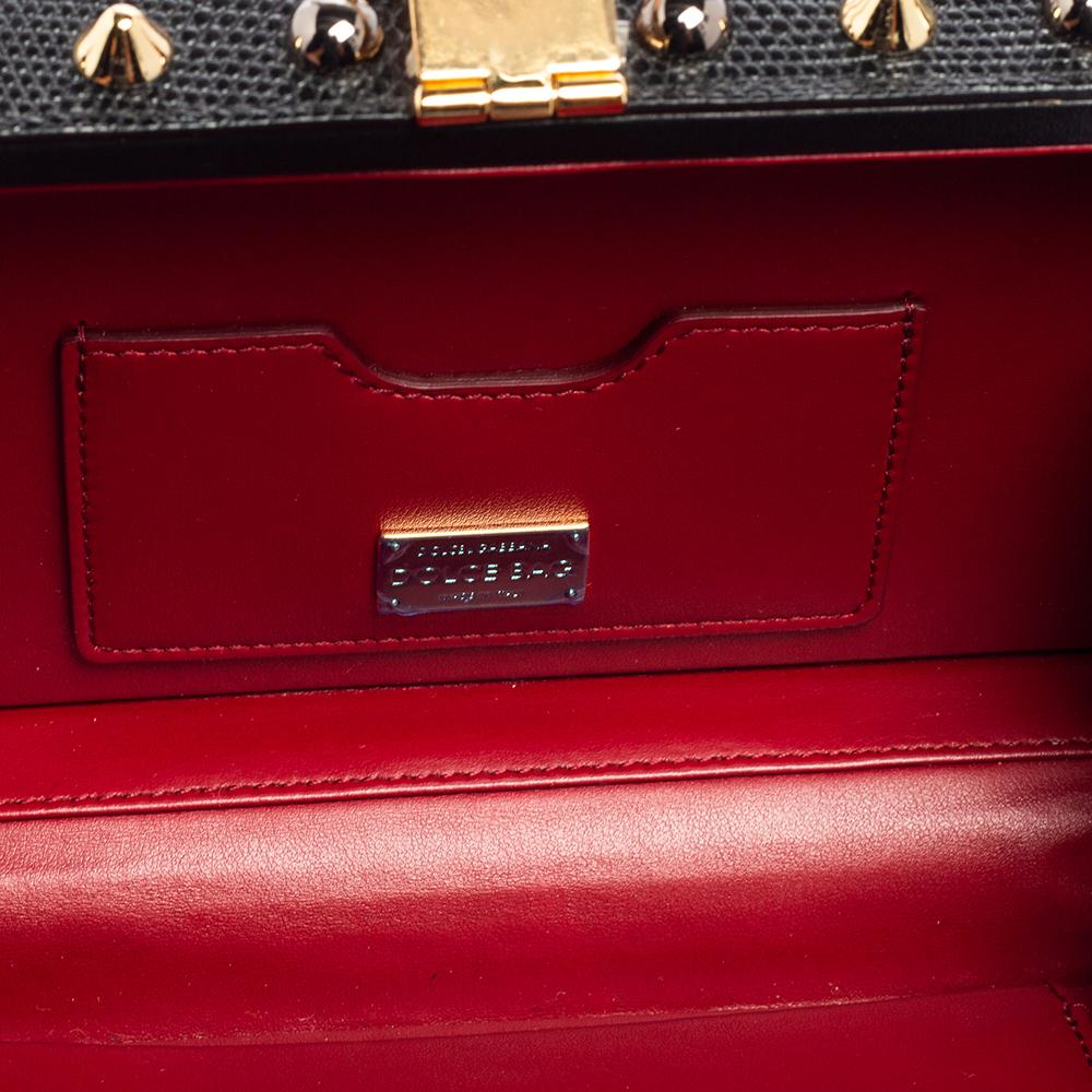 Dolce & Gabbana Multicolor Leather Queen Of Hearts Box Clutch 3