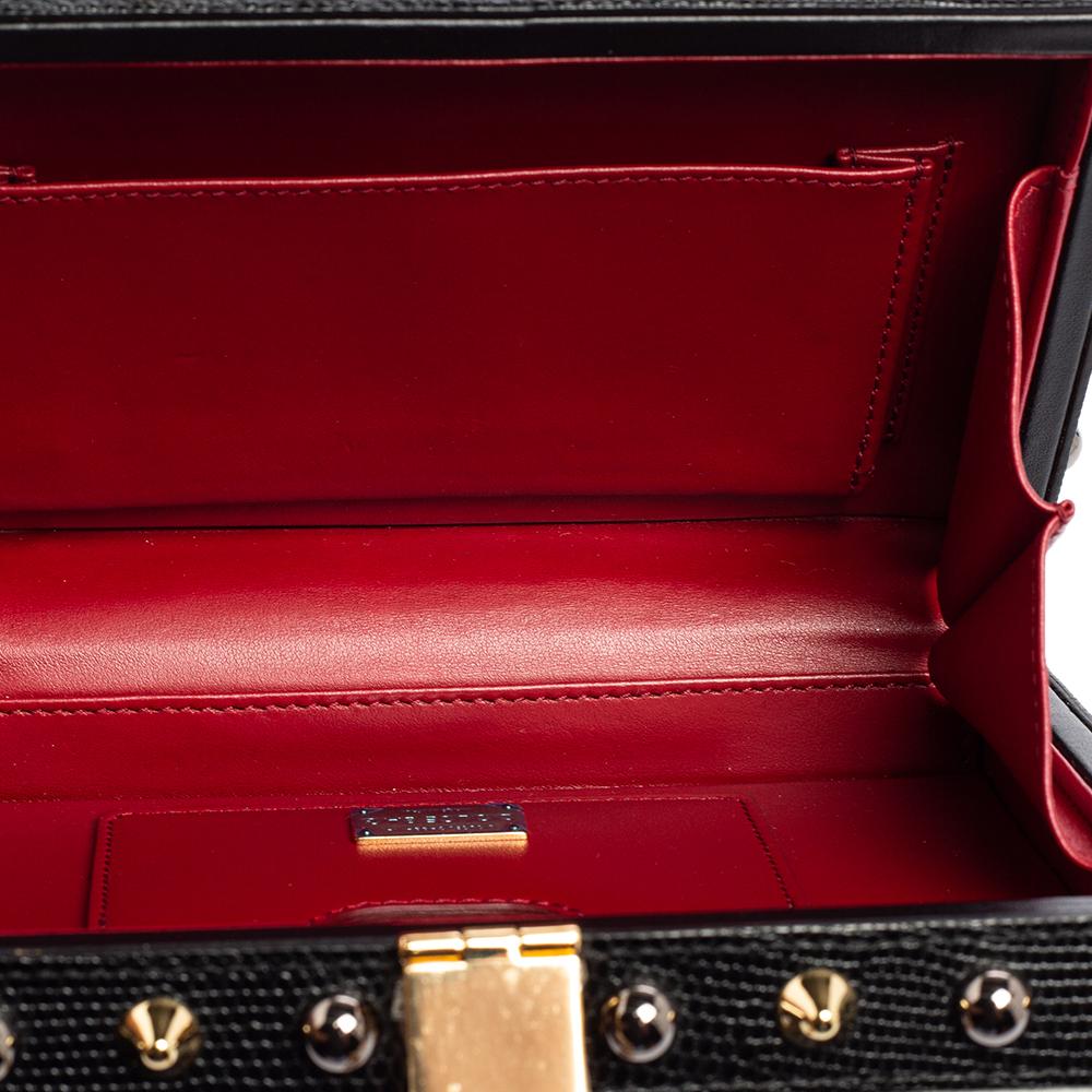 Dolce & Gabbana Multicolor Leather Queen Of Hearts Box Clutch 4