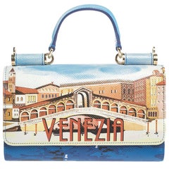 Dolce & Gabbana Multicolor Leather Venezia Sicily Von Smartphone Bag