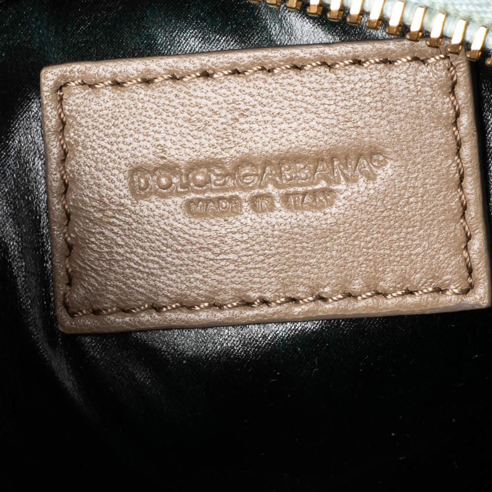 Dolce & Gabbana Umhängetasche aus Kalbshaar und Leder mit mehrfarbigem/leopardfarbenem Druck im Angebot 6