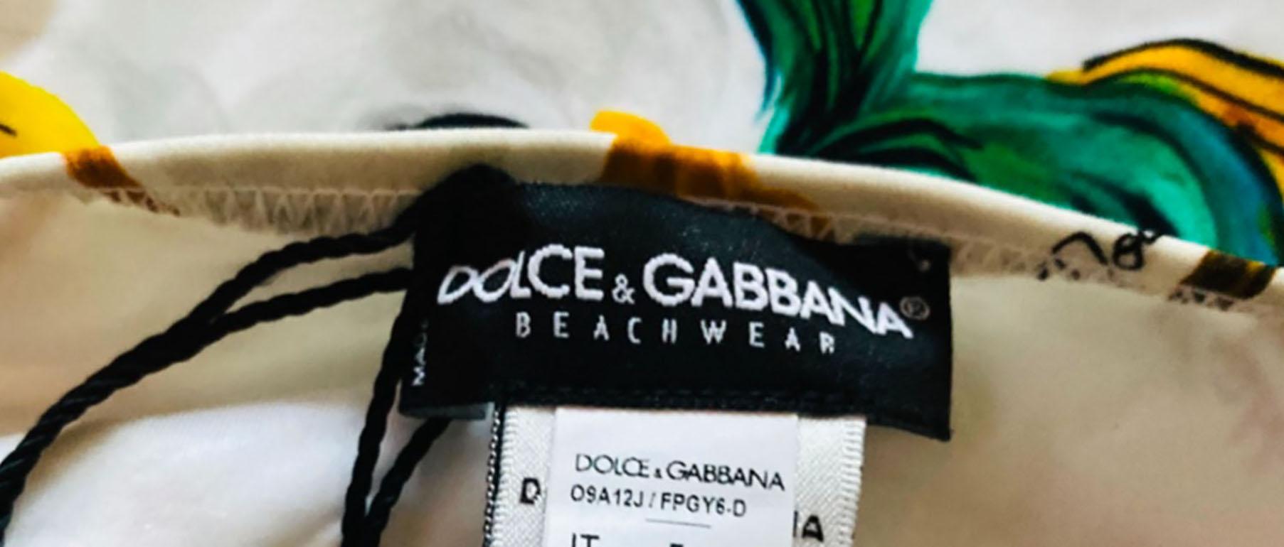 Dolce & Gabbana Multicolor Maiolica Flowers Swimsuit Bikini Swimwear Beachwear  5