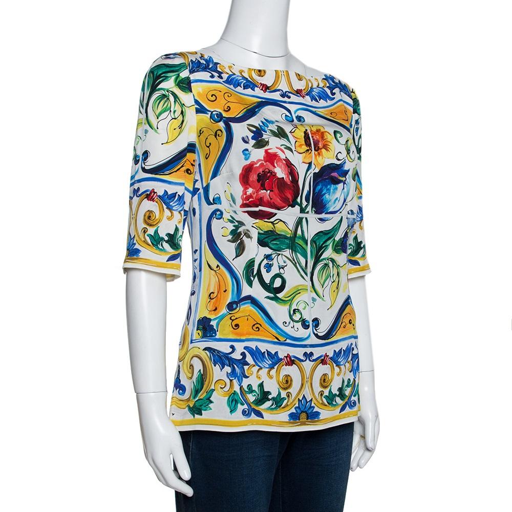 dolce gabbana majolica top