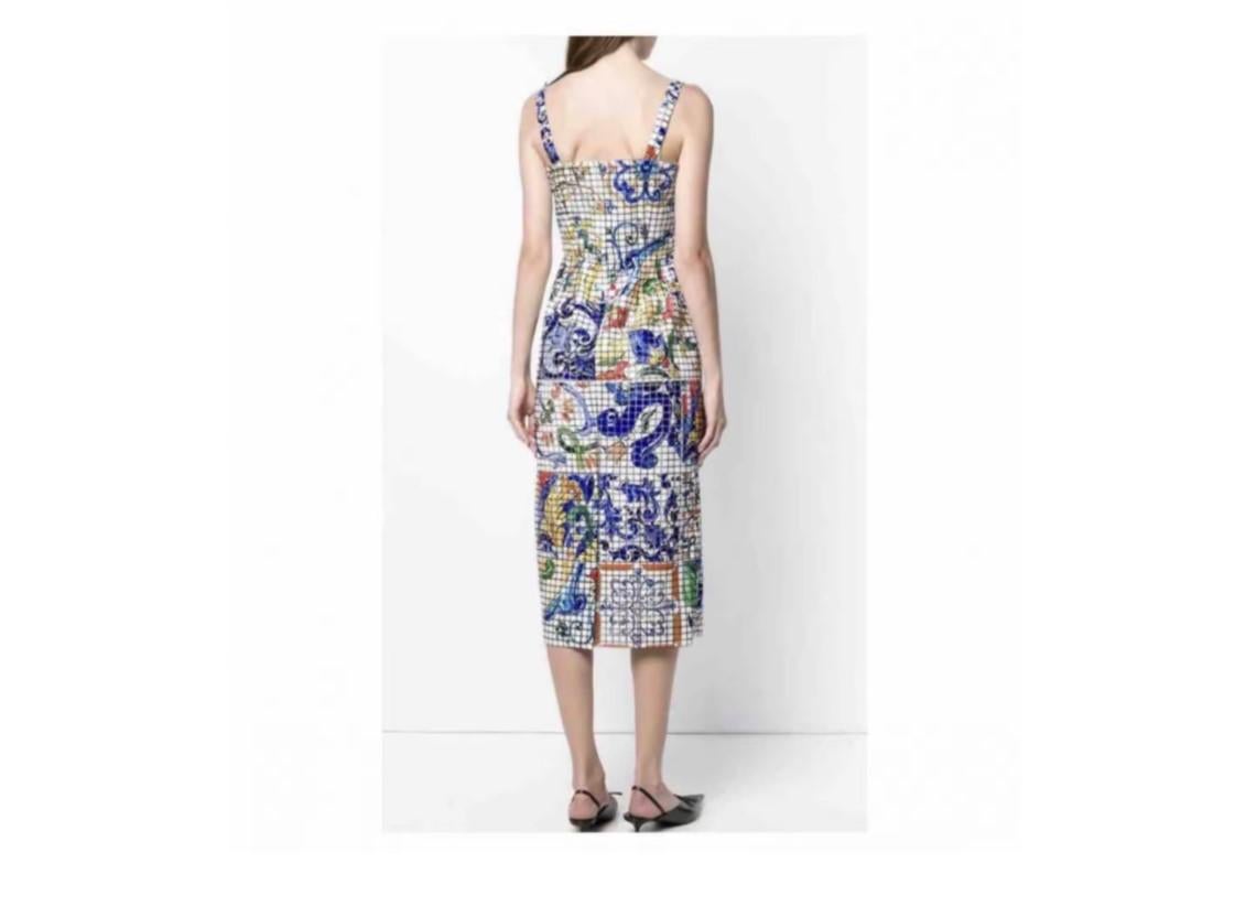 dolce gabbana majolica dress