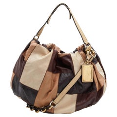 Dolce & Gabbana Multicolor Patchwork Leather Miss Night and Day Hobo