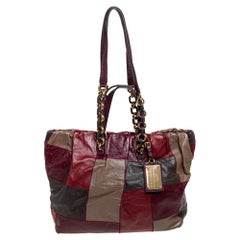 Dolce & Gabbana Multicolor Patchwork Leather Miss Night and Day Tote