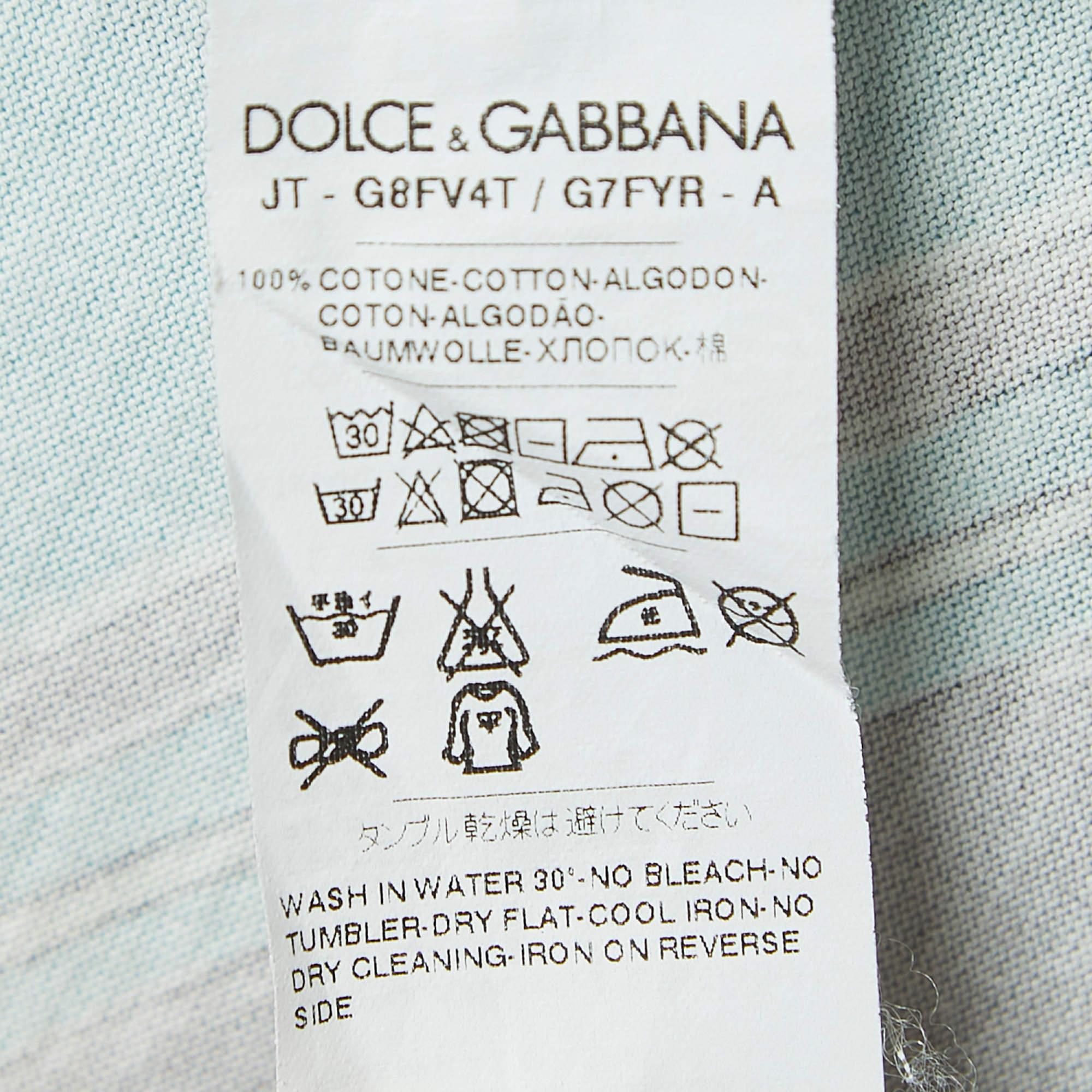 Dolce & Gabbana Multicolor Printed Crewneck T-Shirt XS 1