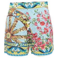 Dolce & Gabbana Multicolor Printed Jacquard Shorts S