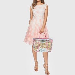 Sac cabas Cannes France Dolce & Gabbana en cuir imprimé multicolore