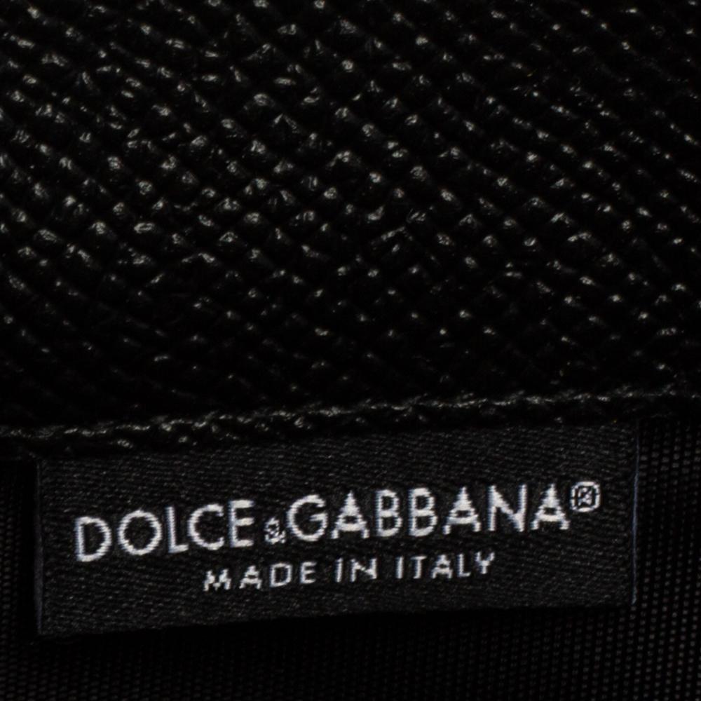 Dolce & Gabbana Multicolor Printed Leather Sicily Smart Gloss Wallet on Chain In Excellent Condition In Dubai, Al Qouz 2