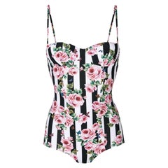 Dolce and Gabbana Multicolor Sicily Majolica One-piece Swimsuit ...