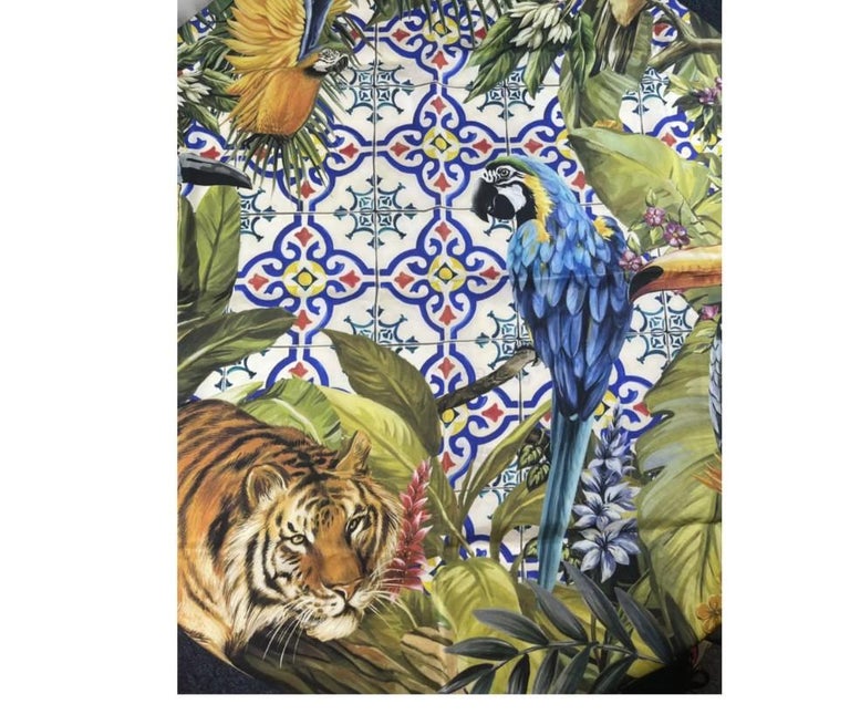 Dolce & Gabbana Women's Printed Silk Scarf Multicolor main image 1