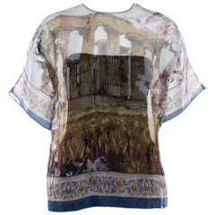 Dolce & Gabbana Multicolor Silk Organza Printed Top M