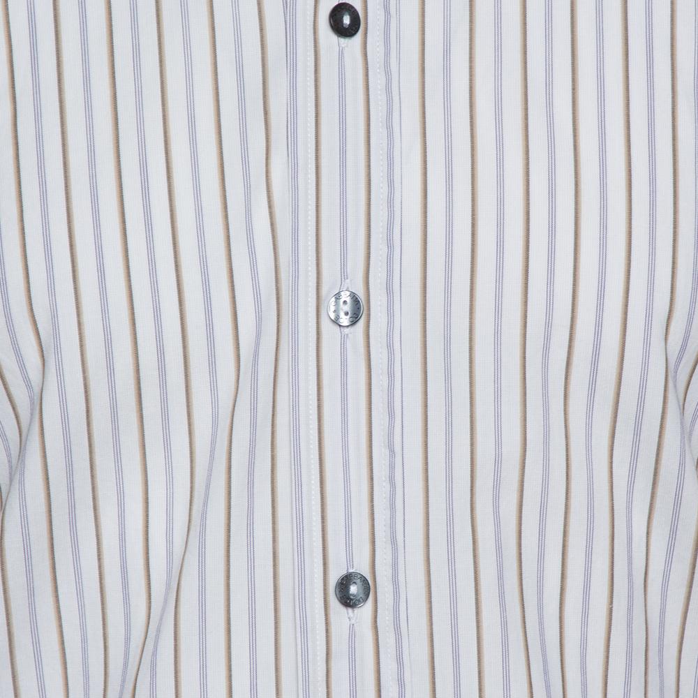 Dolce & Gabbana - Camicia in cotone a righe multicolore con bottoni sul davanti - S 2
