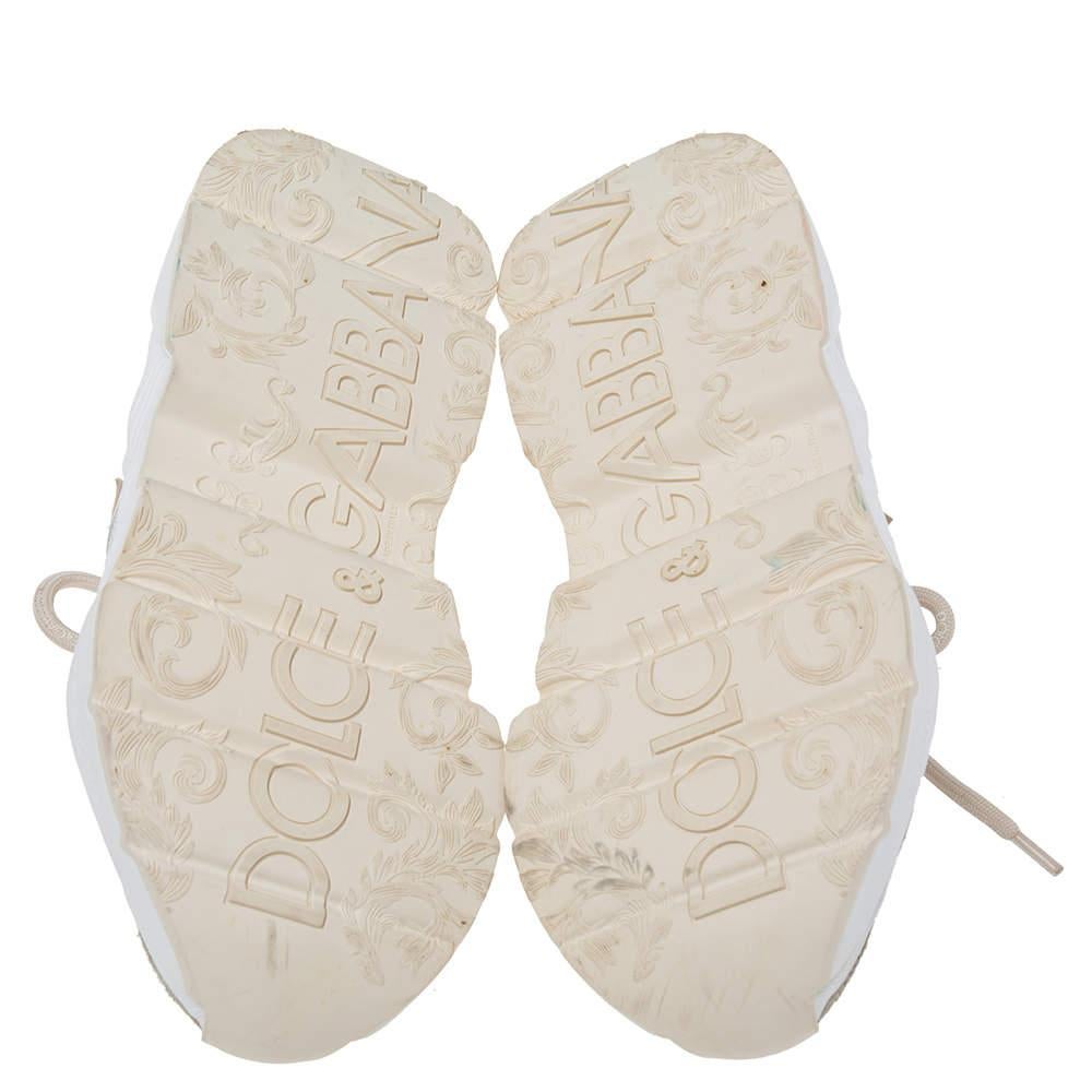Dolce & Gabbana Zapatillas bajas Hex Daymaster de ante y tejido de punto multicolor en Bastante bueno Estado en Dubai, Al Qouz 2