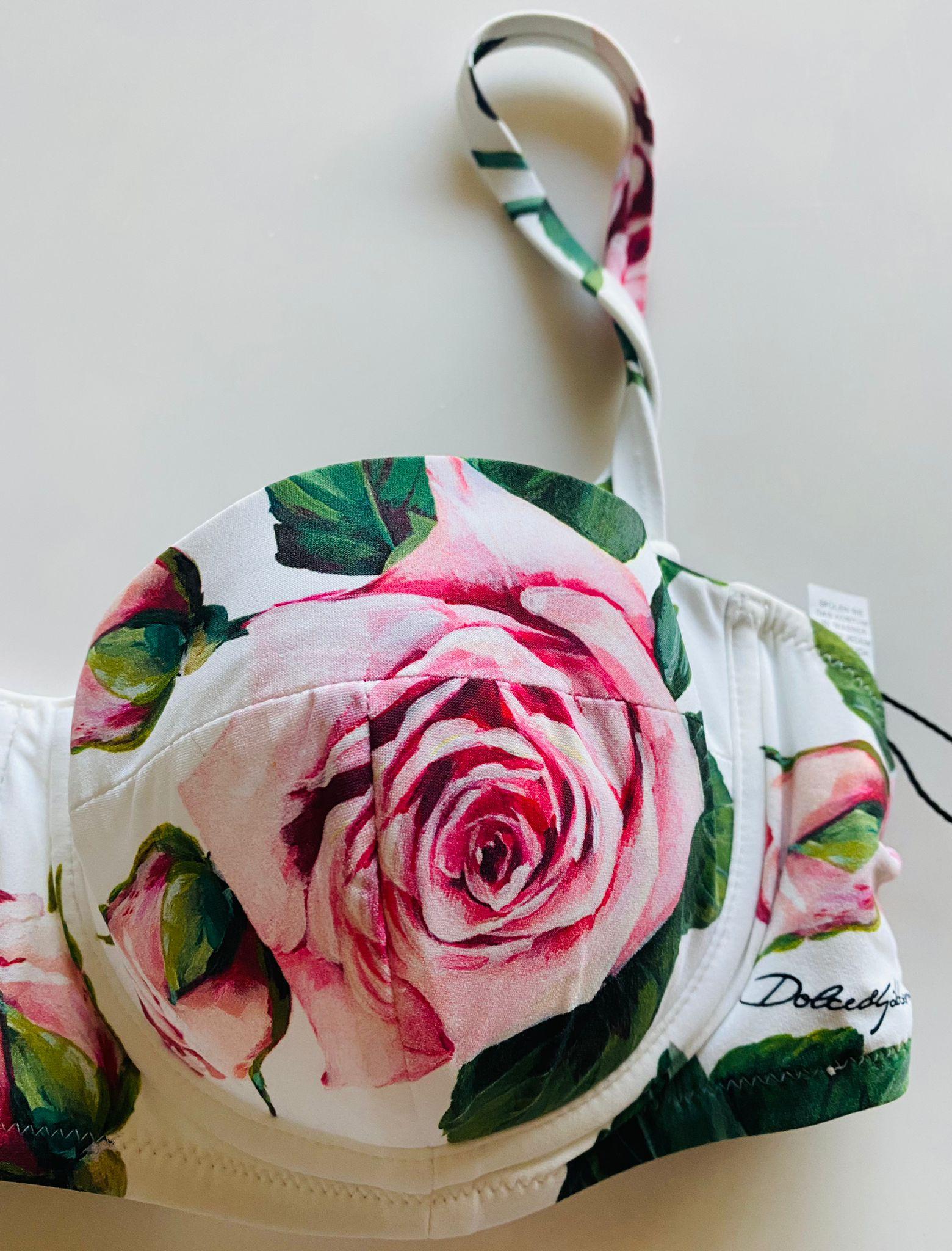 rose print bikini