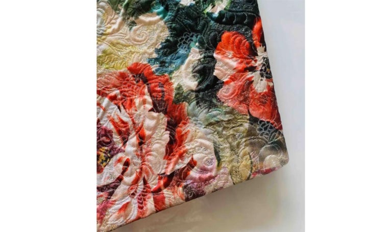 Shorts Silk Brocade Rose