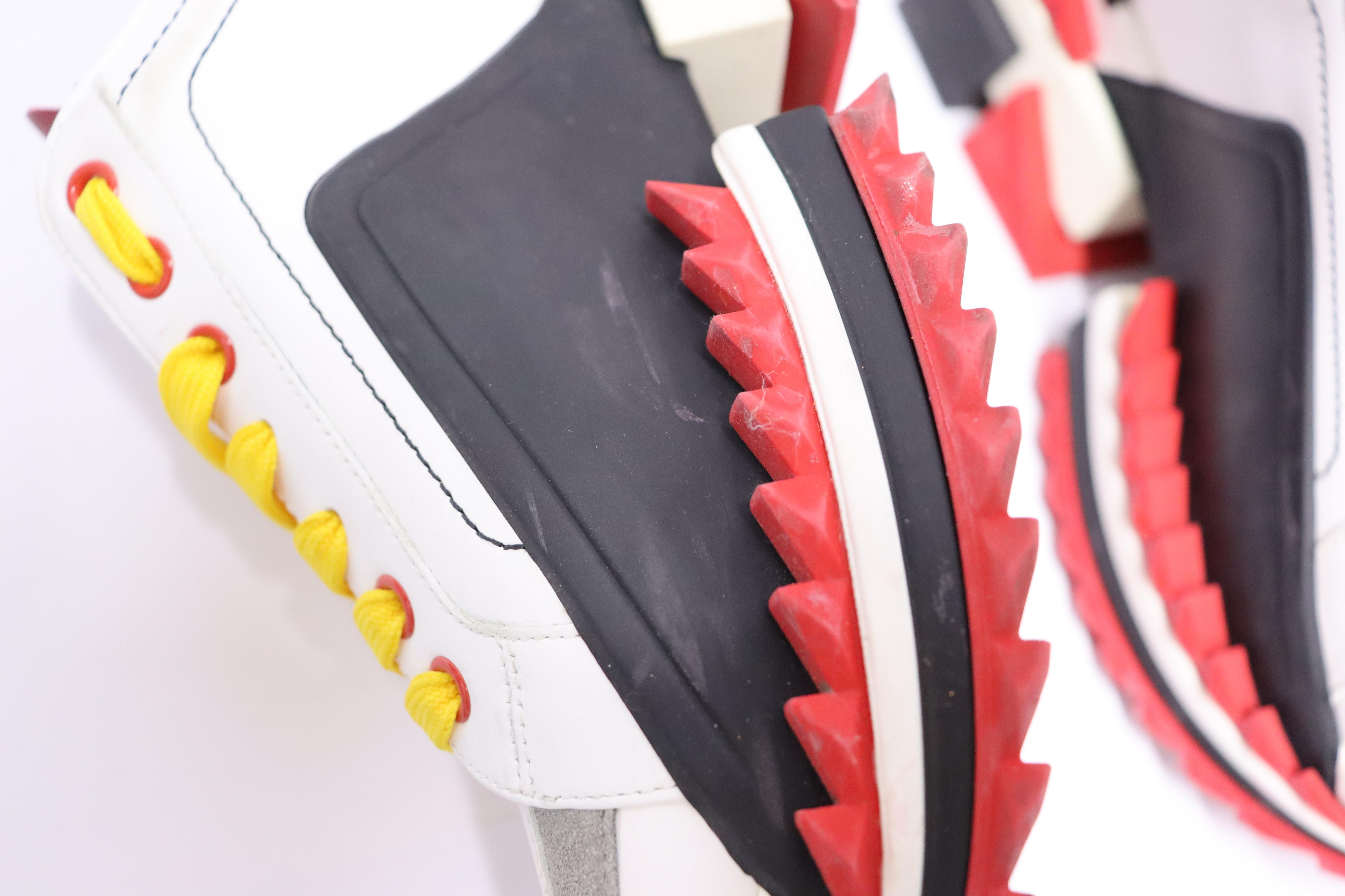Dolce & Gabbana Multicolored Leather Super Queen Sneakers EU 40 For Sale 5