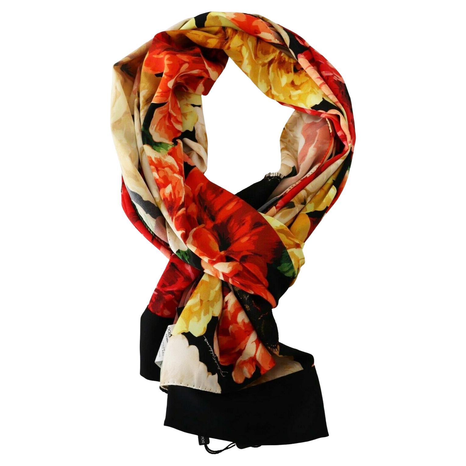Soft Rose Red Lily Scarf Ladies Cotton Blend Lilies Scarves Flower Tassels Wrap 