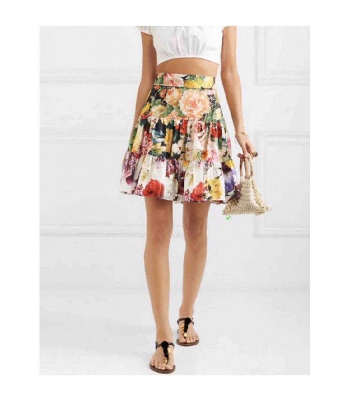 Women's Dolce & Gabbana Multicolour Floral
cotton skirt