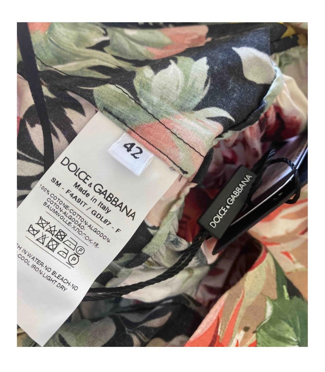 Dolce & Gabbana Mehrfarbiges geblümtes Set
Rock aus Baumwolle 2