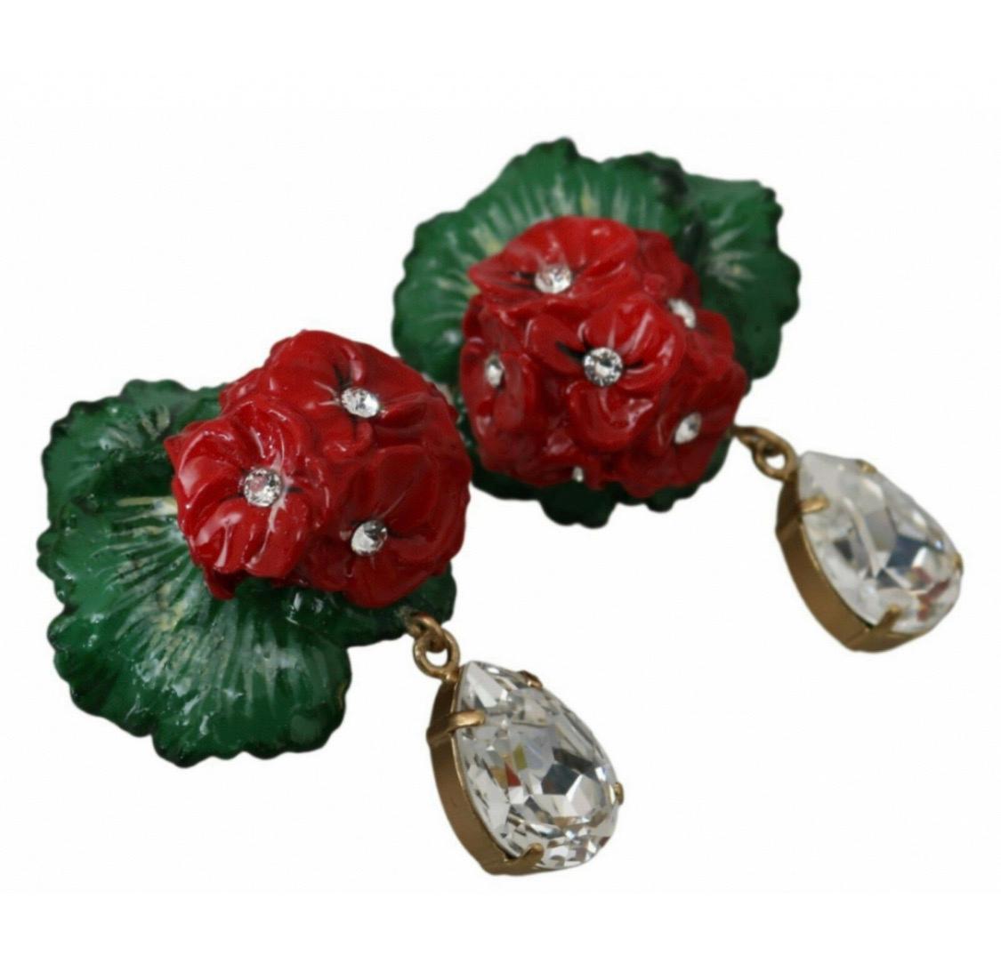 Gorgeous brand new with tags,
100% Authentic Dolce &
Gabbana earrings.

Model: Clip-on, dangle

Motive: Flowers,

Material: 40% Brass, 20% glass,
40% resin

Color: Red, green
Logo details
Made in Italy

Length: 5.5cm
Dolce & Gabbana original tags