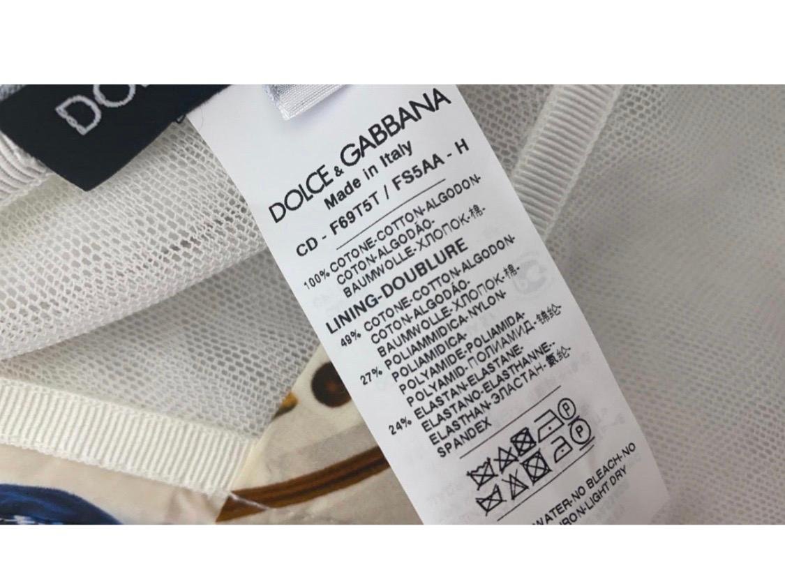 Dolce & Gabbana multicolour Sicily maiolica cotton maxi women dress jumpsuit  1