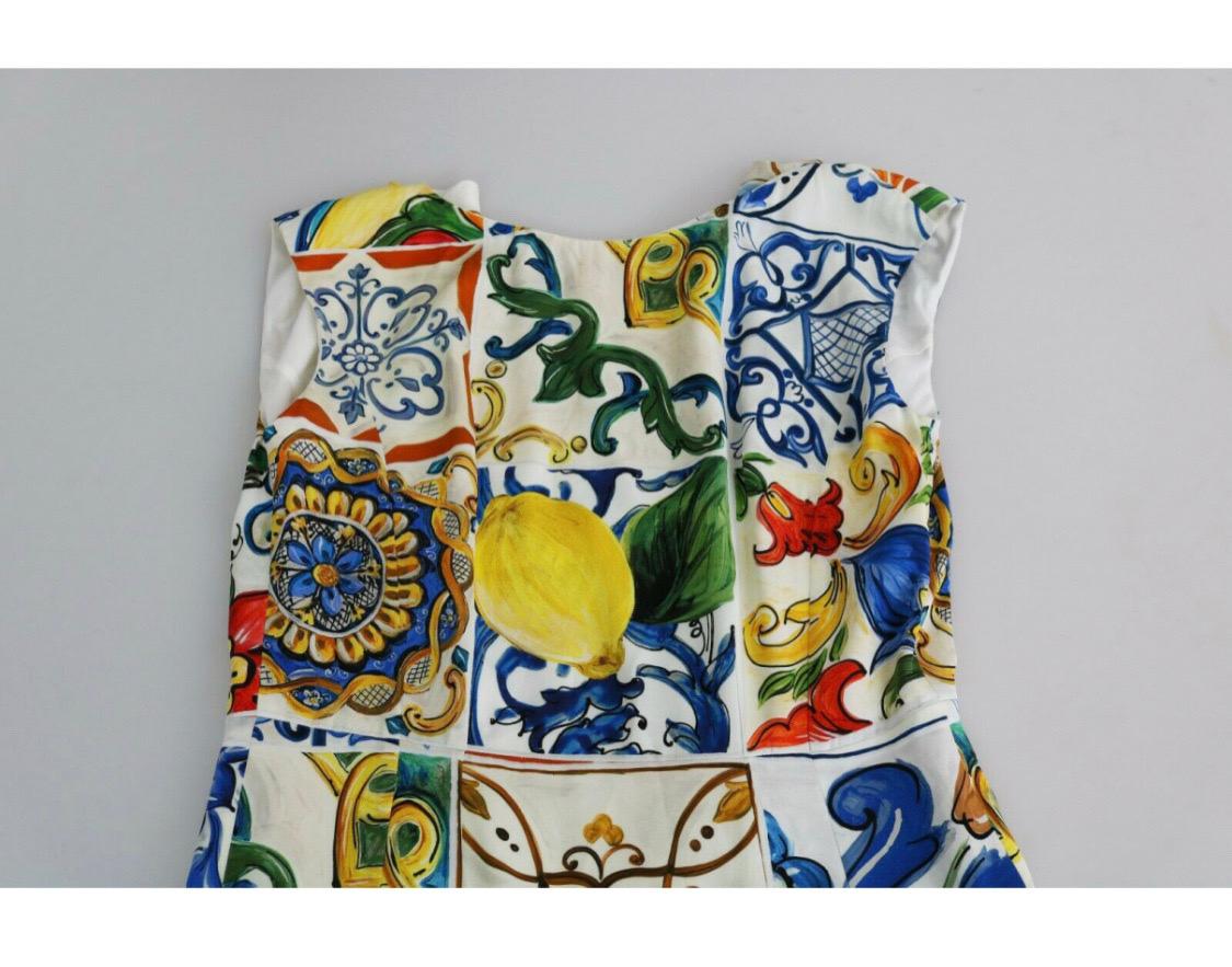Dolce & Gabbana multicolour silk sheath maxi length informal dress  4