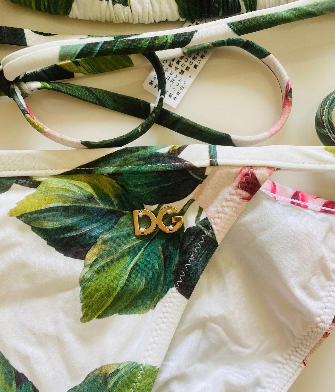 Dolce & Gabbana Trooical Rose bikini swinwwear
Size 2IT, UK8, S. 
Brand new with tags
Please check my other DG clothing & accessories & bags in thus print!