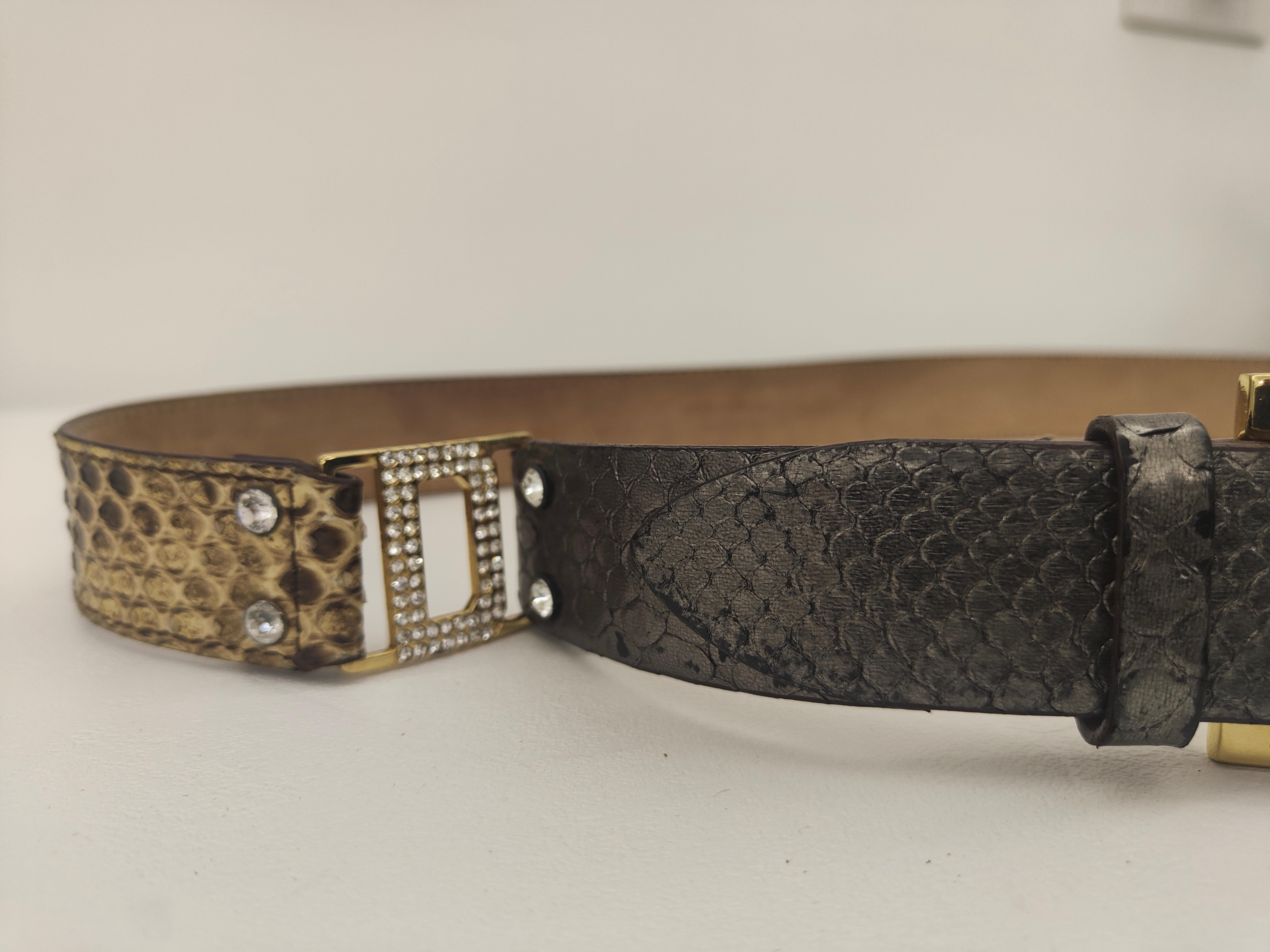 Dolce & Gabbana multicoloured belt with Swarovski stones For Sale 2