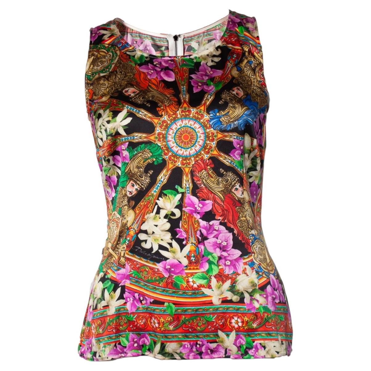 Dolce & Gabbana, Top senza maniche multicolore