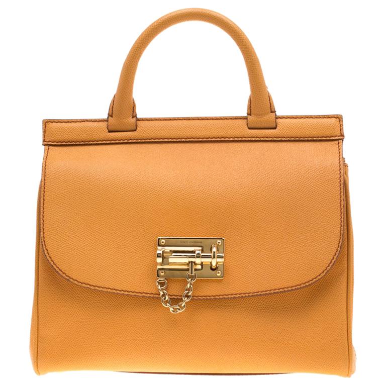 Dolce & Gabbana Black Calf Leather Bos Taurus Handbag