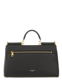Dolce & Gabbana My Sicily Shoulder Bag — Black