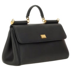 Dolce & Gabbana My Sicily Shoulder Bag — Black