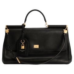 Dolce & Gabbana My Sicily Shoulder Bag — Black
