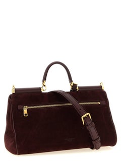 Dolce & Gabbana My Sicily Top Handle Bag — Burgundy